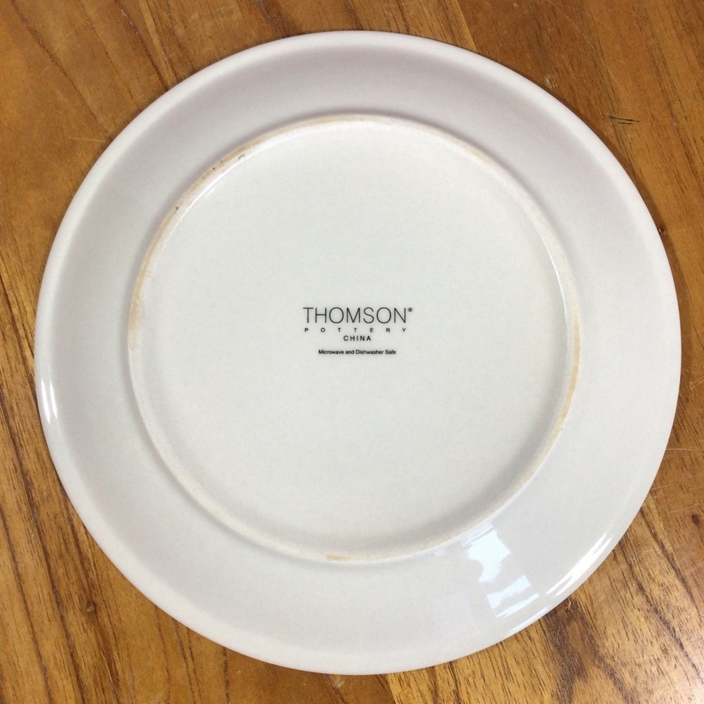 Thompson Pottery Birdhouse Salad Plates - Set of 2 - Picture 3 of 3